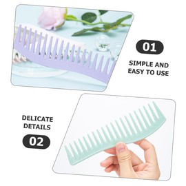 TOVINANNA 6pcs Wide Tooth Combs for Men Detangling Combs Soft for Curly Hair Wet Dry Styling Safe and Lightweight Hair Accessories