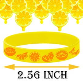 BignzwUra 24PCS Little Orange Cutie Themed Party Rubber Bracelets Tangerine Theme Clementine Fruit Orange Clementine Birthday Party Decorations Supplies Favors Goodie Bag Silicone Wristbands