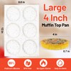 FUNBAKY Jumbo Muffin Top Pan, 4 Inch Extra Large Egg