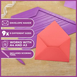 Crafters Companion The Enveloper-11.75" X7.5, Paper, Purple, 11.75" x 7.5"