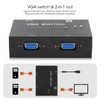 VGA Splitter 2 in 1 Out, 2 PC to 1