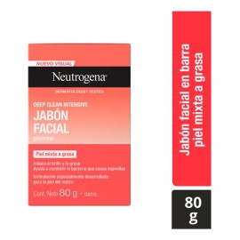 Jabón Facial En Barra Neutrogena Deep Clean Intensive 80 g