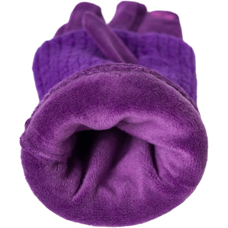 styleBREAKER 09010022 Women's Touchscreen Fabric Gloves with Removable Knitted Cuffs,