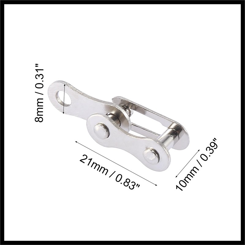 Hihaha 8pcs Single Speed Chain Master Link Joint Clip Connectors