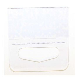 Helios 30 Piece Adhesive Tags | 1.5" x 1.5" (3.8 cm x 3.8 cm) | Elevate Store Displays with Hanger Openings | Versatile & Secure for Enhanced Retail Display