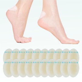 Pedimend 20 PCS Oval Blister Plasters Invisible Hydrocolloid Gel Blister Bandages Blister Cushion Pad for Fingers Toes Forefoot Heel Protector