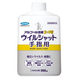 Alcohol Disinfection Premium Virus Shat, For Hands and Fingers, 28.7 fl oz (800 ml), Replacement, Specified Quasi-Drug, Large Capacity, Commercial Use