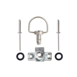 Oldbones 10 x Motorcycle Racing Fasteners Quick Release D-Ring 1/4 Turn Racing Trim Rivets Type B 14mm (10)