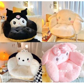 Sanrio Plush Seat Pad Cushion for Attachable to chairs - Pochacco