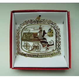 Massachusetts State Christmas Ornament Boston Cape Cod