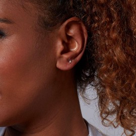 Kit Heath Céleste Astoria Starburst Pavé Stud Earrings – Sterling Silver & Rhodium Plate, Dazzling Pavé Cubic Zirconia, Art Deco-Inspired Sparkle.