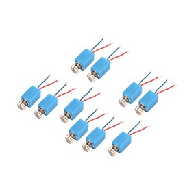 uxcell Motor, Micro Vibration Motor, Model, Electrical Components, DC 3V, 11,000 RPM, 0408 Model, Pack of 10