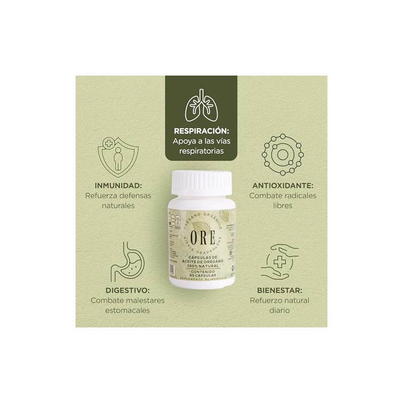 ORE Aceite de Orégano Natural, Set de 30 ml Aceite