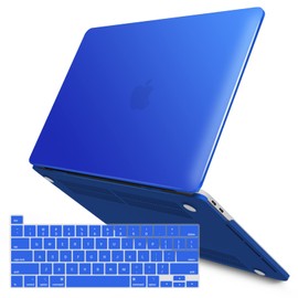 IBENZER Compatible with MacBook Pro 13 Inch Case M2 M1 2026 2025 2024 2023 2022 A2338 A2289 A2251 A2159 A1989 A1706 A1708, Hard Shell Case & Keyboard Cover for Mac Pro 13, Royal Blue, T13RBL+1
