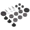 21Pcs Cymbal Felt Clutch Bracket Tube Drum Accessory with Stainless