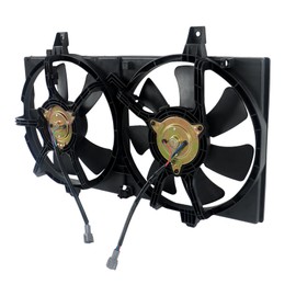 Silscvtt Radiator Condenser Cooling Fan Assembly Replacement for Nissan Sentra 2002 2003-2006 674-59684 620730 NI3115123