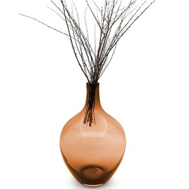 adotblob 15'' Large Glass Floor Vase, Extra Large Glass Vase, Big Clear Floor Vase for Pampas Grass, 15 Inch Tall Floor Vase, Heavy Duty Glass Jug Vase, Large Glass Vases for Floor Decor, Clear