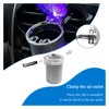 Dickno Car Ashtray with Blue LED Light, Smell Proof Smokeless
