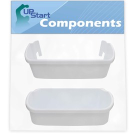 240351601 Refrigerator Freezer Door Bin Side Shelf & 240356401 Door Bin Replacement for Kenmore/Sears 25357382600 Refrigerator - Compatible with 240351601 & 240356401 Door Bin