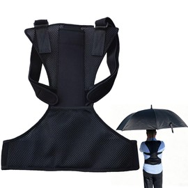 Hayaww Umbrella Holder Strap Hands Free Umbrella Holder Portable Hands Free Rain Umbrella Holder Fits Most Folding Umbrellas (B)