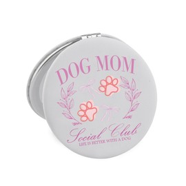 Lywjyb Birdgot Dog Mon Social Club Mirror Cute Dog Paw Lover Gift Dog Mama Gift for Women Birthday Gift (Dog Mom Mirr)