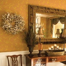 Leaf Scroll Wall Stencil | DIY Home Decor Stencils | Paint Stencil for Walls, Furniture, Floors, Fabric