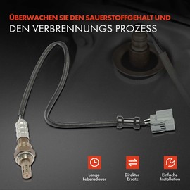 Frankberg Lambda Sensor Diagnostic Probe After Catalytic Converter Compatible with Accord VI CF CG CH CK 1.8L-2.3L 1998-2003 Accord VI CF CG CH CK Lambda Sensor Diagnostic Probe Replace# 36531-P5P-004