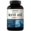 NatureBell Antarctic Krill Oil 2000mg Supplement, 240 Softgels, 3X Strength