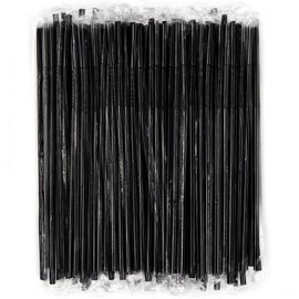 100 PCS Individually Wrapped Flexible Plastic Straws, Colorful Disposable Bendy Party Fancy Straws13inch Extra Long Straws Party Decorations