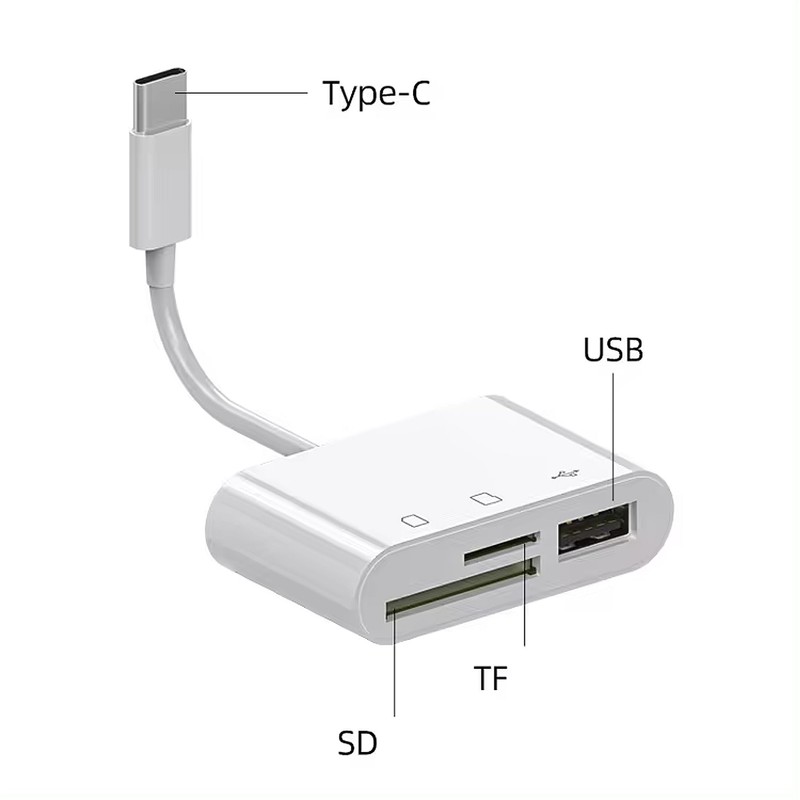 Boulton USB C SD Card Reader - OTG Adapter 3-in-1