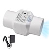 2 inch/50mm Inline Booster Duct Fan 6W with Variable Speed