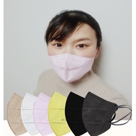 HL PHL Color Mask KF94 2D Bird Beak Domestic 20 Sheets + 20 Sheets 10 Colors 1 Sheet Packaging (Large Large Medium) ) Large medium size/light sky/light sky