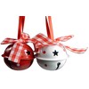 khevga traditional christmas tree ornaments: Metal bell tree decorations set