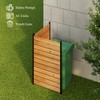No Dig Wood Privacy Screen Fence Panel, 61" H x