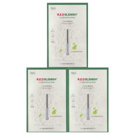 Dr.G Red Blemish Cool Soothing Mask 10 sheets, 3 pieces / 레드 블레미쉬 쿨 수딩 마스크 10매, 3개