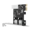 PCIe to USB3.0 Expansion Card 5Gbps 2 Ports 4Pin Power