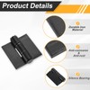 uxcell 2 Pack Heavy Duty Weldable Hinges, 4.72" x 4.84"