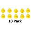 10 Pack Replacement YELLOW SPOUT CAPS Top Hat Style fits
