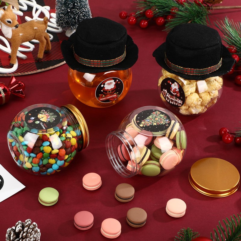 20 Set DIY Christmas Mason Jar with Lids and Felt