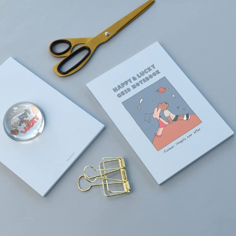 Mono Like B6 Happy and Lucky Grid Notebook, Set of