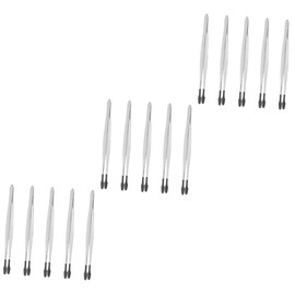 Baluue 3sets Stamp Collector Tweezers Stainless Steel Tweezers Set Multi-functional Craft 5pcs*3