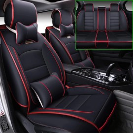Luxury Universal Car 5 Seat Covers Full Set PU leather for Auto Sedan SUV Truck