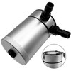 LYHLYA Compact Oil Catch Can Baffled 2 Port Oil Catch