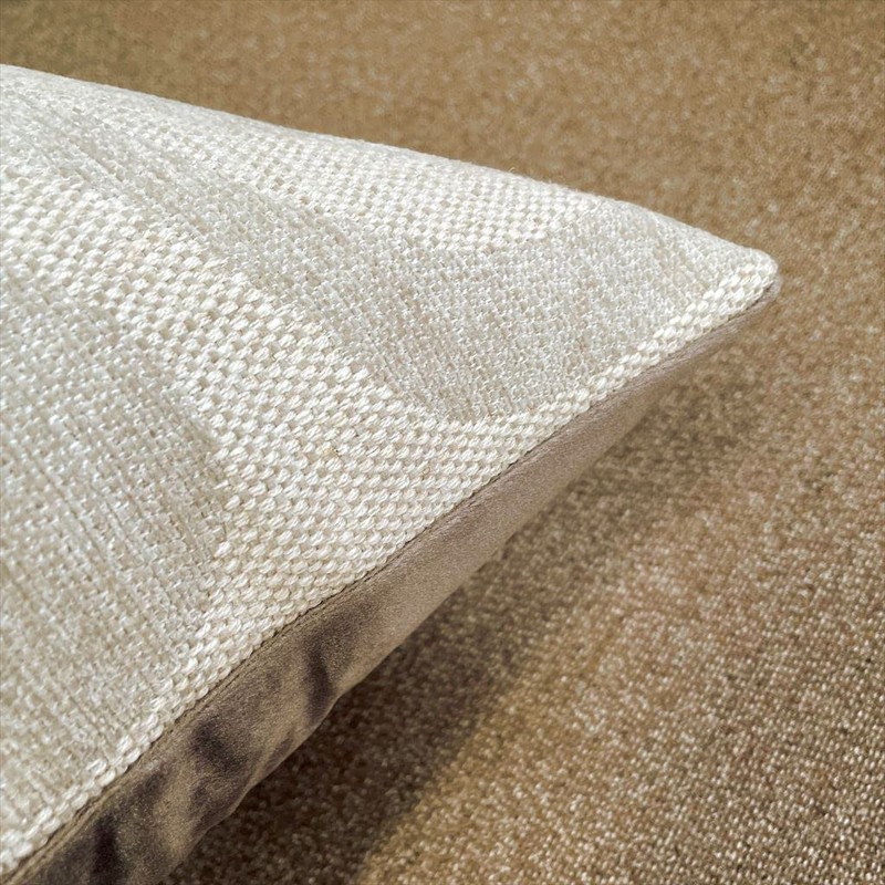 Gold Cushion Cover Jacquard Woven (Latte Beige, 45x45cm)