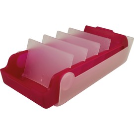 helit Flash Card Box for 800 Cards Beebox A7 – Red