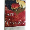 3 pc KITCHEN COTTON PRINTED VELOUR TOWELS SET, RED CAFE