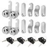 Spesh 4 Sets Cabinet Cylinder Locks, 30mm Cupboard Locks, Each