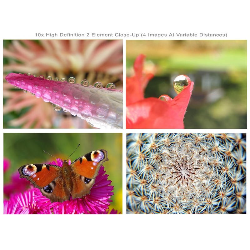 10x High Definition 2 Element Close-Up (Macro) Lens (58mm) Compatible