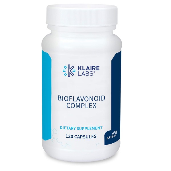 Klaire Labs Bioflavonoid Complex - Immune, Cardiovascular & Antioxidant Support Supplement with Citrus Bioflavonoids, Quercetin & Rutin (120 Capsules)