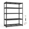 SONGMICS 5-Tier Storage Shelves, Heavy-Duty Garage Shelving, Adjustable Shelving Unit,